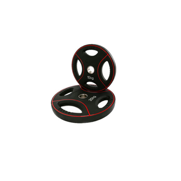 FOUR HOLE PU BARBELL PLATE