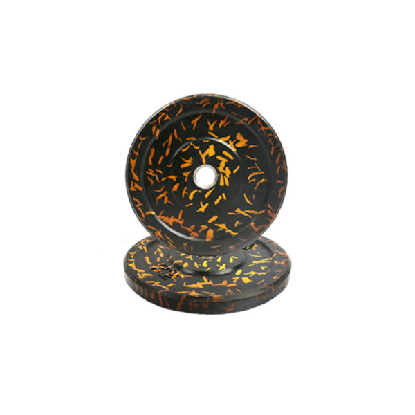 SPOTTED FULL RUBBER BARBELL PIECE